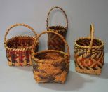 Group of Four Choctaw Baskets