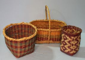 Group of Three Choctaw Baskets