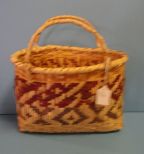 Purse Style Double Handle Choctaw Basket