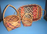 Group of Choctaw Baskets
