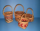 Four Small Choctaw Baskets