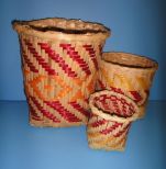 Three Choctaw Baskets