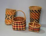 Group of Four Choctaw Baskets