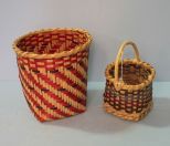 Group of Two Choctaw Baskets