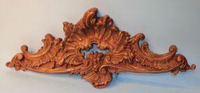 Resin Ornate Carving with Flowers and Scrolls