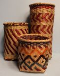 Three Choctaw Baskets