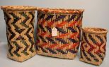 Three Choctaw Baskets