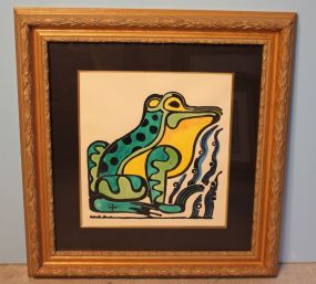 Walter Anderson Color Silk Screen of Frog
