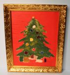 Oil Painting of Christmas Tree