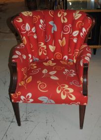 Vintage Straight Leg Channel Back Chair