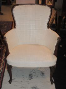 Vintage Arm Chair with Queen Anne Legs
