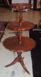 Vintage Mahogany Three Tier Stand