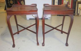 Pair of Chippendale Style End Tables