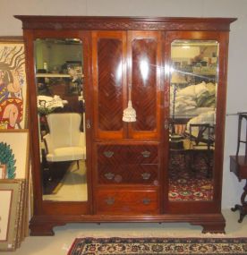 Edwardian (Chinese Chippendale) Influence Wardrobe