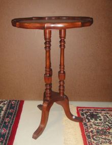 Mahogany Tripod Plant Stand