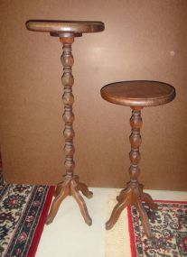 Two Oak Contemporary Fern Stands