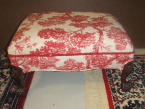 Vintage Chippendale Style Foot Stool