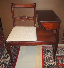 Vintage Gossip Bench or Telephone Table