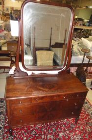 Early 20th Century Mahogany Dresser with Mirror