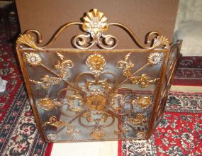 Highly Decorative Metal Fire Screen