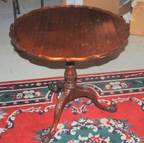 Vintage Chippendale Style Tilt Top Pie Crust Table