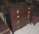 Early 19th Century Mahogany Sheraton Five Drawer Chest