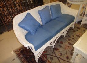 Wicker Couch with Cushion
