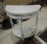 Wicker Console Table