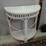 Wicker Console Table