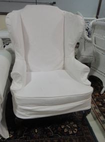 Wing Back Chair with Slip Cover