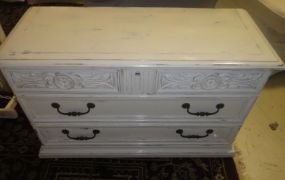 Painted White Cedar Chest