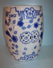 Blue and White Porcelain Garden Seat
