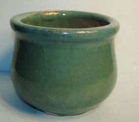 Green Pottery Flower Pot