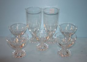 Seven Pieces of Stemware