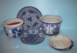 Seven Pieces of Blue and White Porcelain