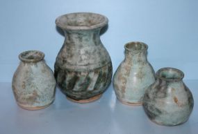 Four Pottery Vases