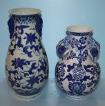 Two Blue and White Porcelain Vases