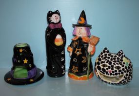 Four Ceramic Halloween Pieces
