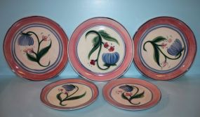 Five Pottery Gail Pittman Plates