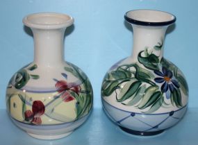 Two Gail Pittman Pottery Vases