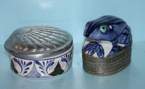 Porcelain Covered Boxes