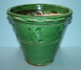 Green Pottery Flower Pot
