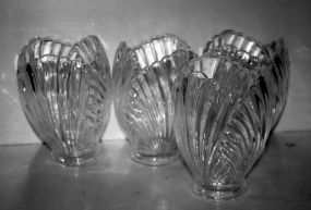 Four Glass Tulip Shaped Shades
