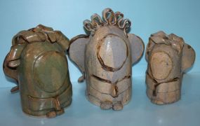 Three Pottery Angels