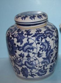 Blue and White Ginger Jar