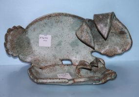 Two Peters Pottery Rabbit Trays