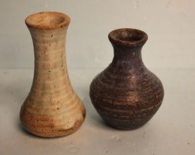 Two Small Peters Pottery Vases