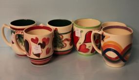 Six Gail Pittman Mugs