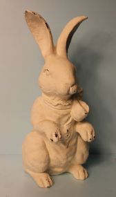 White Seated Ceramic Rabbit