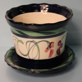 Gail Pittman Flower Pot with Underplate